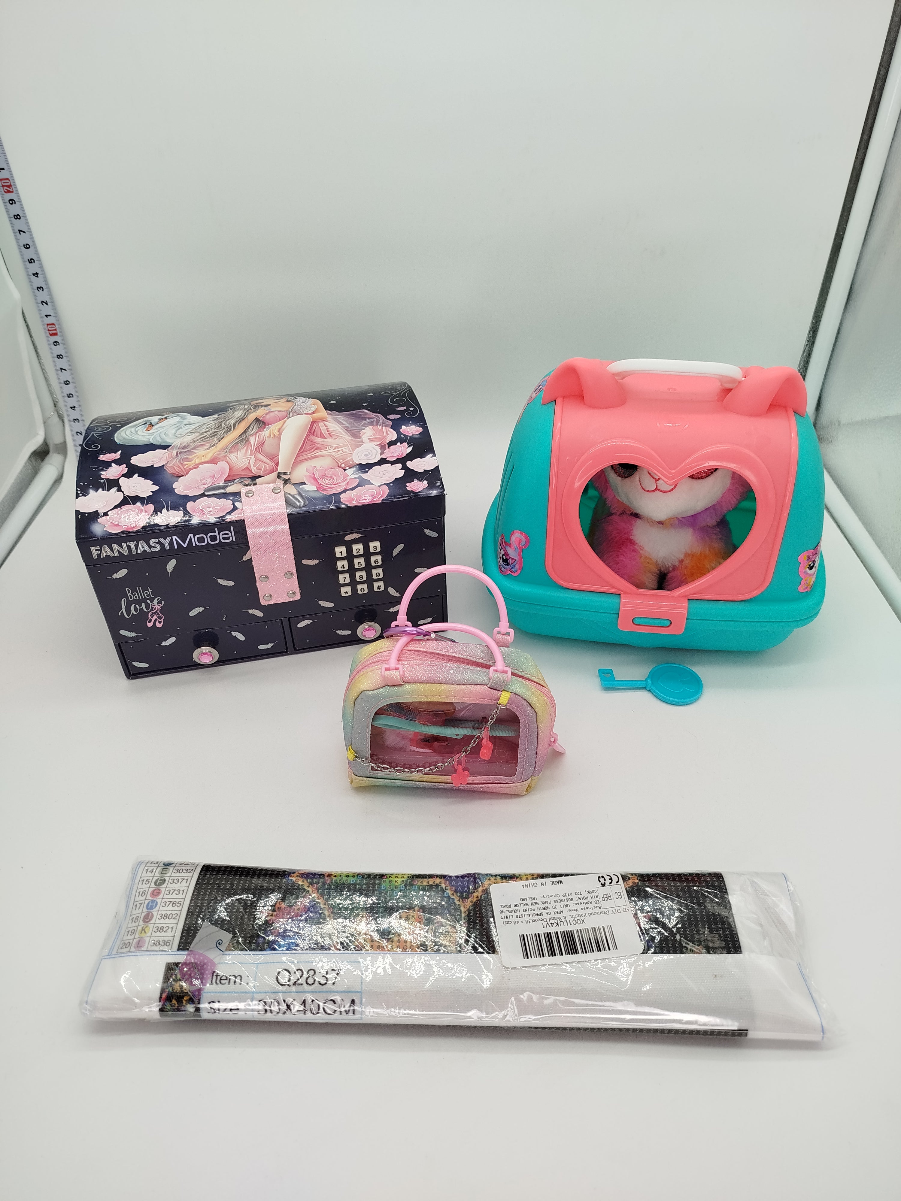 Kinder Spieleset – Schminkkästchen & Plüschtiere, OVP